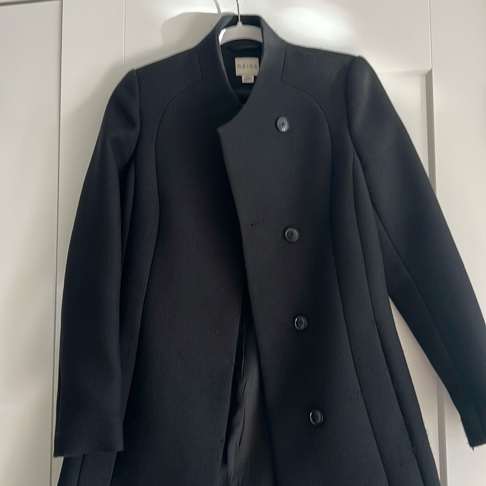 Reiss black winter coat